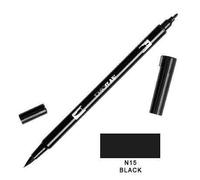 Feutre - TOMBOW - DUAL BRUSH PEN ABT - Noir - Pointe fine et large - 1 pièce