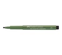 Faber-Castell 167574 - Crayon à encre de Chine Pitt Artist Pen Calligraphy, 2,5 mm, vert oxyde de chrome émoussé, vert, 1 pièce