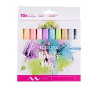 Feutres - Aquarelle - Dessin - Croquis - 10 Couleurs Pastel - Ecoline