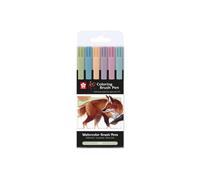 Feutres - Aquarelle - Pointe Pinceau - 6 Couleurs Terre - Sakura - Koi - Dessin