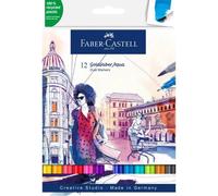 FABER-CASTELL Marqueur aquarelle GOLDFABER, étui de 12