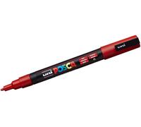 Feutres de coloriage Uni Posca PC-3M 0,9-1,3mm rouge boîte de 6 pièces