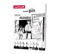 uni-ball Mitsubishi Pencil Coffret d'initiation Manga Uni Pin - 8 feutres + porte-mines Shalaku S