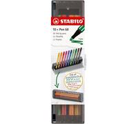 Feutres - Dessin - Stabilo - Point88 - Mine 1mm - Boite de rangement - 10 couleu