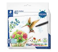 Feutres fineliner - STAEDTLER - Triplus 40 - Pointe fine - Fût triangulaire ergonomique - 40 couleurs