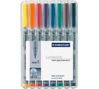 Feutres non-permanents STAEDTLER Lumocolor avec étui/311 WP8 assortiment contenu 8 pcs
