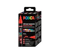 Posca Marqueur Brush PC-5BR 401677 – Pack de 16 unités multicolore pour enfants