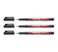 Feutres Permanent - EDDING - 141F - Noir - Pointe Fine 0,6 mm