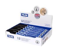Feutres Permanents - Milan - 16428122 - Encre À L'alcool - Pointe Biseautée 1-4mm - Lot De 12