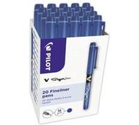 Feutres PILOT V Sign Pen Pack 16 plus 4 Encre liquide Ecriture moyenne Bleu x20