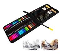 Feutres Pinceaux 24 Couleurs Feutres Aquarelle Stylo Marqueur À Pointe Double Avec Stylos À Pointe Fine +21 Pcs Crayons De Dessin Crayons De Croquis Kit Pour Peinture