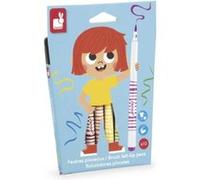 Feutres pinceaux X10 - Janod - Juratoys Jaune G