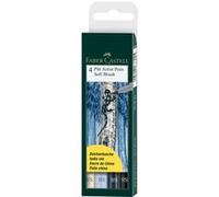 Feutres - Pointe pinceau - Dessin - Calligraphie - Faber-Castell - Pitt Artist Pen - 4 couleurs