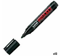 Feutres Uni-Ball Prockey PM-122 Noir (12 Unités)