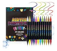 Feutres Vernis à Ongles | 12 Pièces Séchage Rapide Double Embout - Kit DIY Vernis Acrylique 3D,Pour Pointillage Dessin Salon à Domicile Anniversaire Mariage Fête