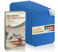 Feutrine Autocollante Bleu, Patins pour Meubles, Patin Chaise, 9 Pièces 20x10 cm 3mm d'épaisseur Feutre Auto-adhésifs, Antiderapant Feutrine Tampon Chaise pour Meuble, Cadre, Voiture, DIY