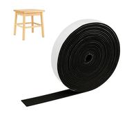 Feutrine Autocollante de 20mm x 5m, Patins en Feutre Auto-adhésifs pour Protection de Sol, Patin antiderapant pour Meubles, Isolation Phonique et Anti-Rayures (Noir)