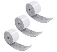 Feutrine Autocollante, Gris, 100 * 2cm Patins en Feutre Auto-adhésifs 3 Rouleaux, Découpe Libre de Toute Taille ou Forme Feutre Patin Antiderapant pour Protection Pied de Table Chaise Canape