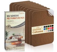 Feutrine Autocollante Marron, Patins pour Meubles, Patin Chaise, 9 Pièces 20x10 cm 3mm d'épaisseur Feutre Auto-adhésifs, Antiderapant Feutrine Tampon Chaise pour Meuble, Cadre, Voiture, DIY