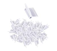 FewNvWa 100 Pièces Accroche Plante Grimpante, Clips Plantes Grimpantes Plastique, Clips de Greffe de Plante pour Soutenir Les Arbres Fruitiers et Les Fleurs, Greffer des Fruits Légumes Semis, 2mm