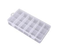 FewNvWa Boîte de Rangement Transparente à Compartiments Modulables En Polypropylène (PP) pour Articles de Loisirs et Petits Outils de Pêche, Grille 18