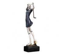 FewNvWa Figurine Résine Statue Décor Sculpture Personnage Sportif Élégant Socle Rectangulaire pour Stabilité Présentation Soignée Adaptée au Bureau Étagères Salon Cadeau, CF161641-A07 Femme