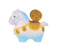 FewNvWa Mini Statuette de Cheval En Résine, Sculpture Ornementale Porte- Du Zodiaque Chinois, Décoration de Table Idéale pour Un Bureau, Une Bibliothèq, Style E