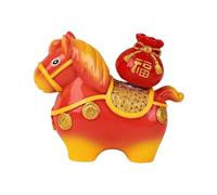 FewNvWa Mini Statuette de Cheval En Résine, Sculpture Ornementale Porte- Du Zodiaque Chinois, Décoration de Table Idéale pour Un Bureau, Une Bibliothèq, Style D