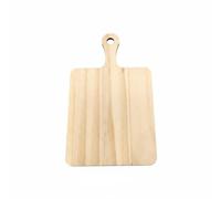 FewNvWa Planche de Cuisine Planche à Découper Bois Naturel Planche de Service Petite Planche à Trancher avec Manche Percé pour Créations Artistiques Tables Conviviales, N°3 55G