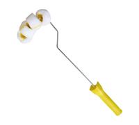 FewNvWa Rouleau de Peinture pour Tuyaux Brosse Ergonomique pour Courbes Nettoyage Pratique Tête Détachable Utilisation Prolongée Adapté à La Construction Trav, à 4 Roues