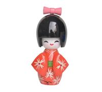 FewNvWa Statuette de Geisha Japonaise En Kimono, Petite Figurine Miniature En Bois, Décoration Folklorique pour Vitrine, Bureau Ou Chambre, Rouge B