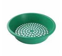 FewNvWa Tamis de Jardinage pour Tamiser Sol Tamis à Mailles Fines Outil de Filtration Robuste Panier à Tamiser Confortable Adapté Jardinage Entretien Extérieur Aquarium, Vert