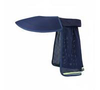 FewNvWa Visière de Chantier pour Casque de Sécurité Pare-Soleil Casquette Protection Nuque Maille Respirante Ventilée et Bande Réfléchissante Montage Stable, Bleu Marine, Standard