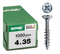 FEX-H, 4 x 35 mm, 1000 pièces, Filetage partiel, Tête fraisée, Cruciforme Z2, 4CUT, WIROX - 35704012402011