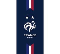 FFF 2 étoiles Drap de bain | 100% Coton | OEKO-TEX | 75X150cm | Imprimé Garçon | Bleu