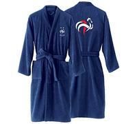 FFF Champions Peignoir Adulte 100% Coton | OEKO-TEX | Taille XL | Bleu