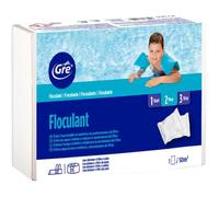 Ffloculant en cartouches,action clarifiante pour l'eau de piscine.Traitement pour piscines de tout type.1kg,cartouches de 125grammes