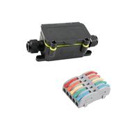FGDTREE Connecteur électrique étanche IP68 pour éclairage extérieur Panneau solaire Câblage 2/3/4/5Core Connexion rapide Bornes de câble