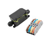 FGDTREE Connecteur électrique étanche IP68 pour éclairage extérieur Panneau solaire Câblage 2/3/4/5Core Connexion rapide Bornes de câble