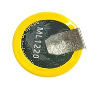 FGDTREE Durability ML1220 Batterie rechargeable 3 V avec broche à faible décharge pour applications industrielles Batterie rechargeable avec broche pliable