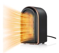 FGHB Chauffage d'appoint, Radiateur Soufflant Salle de Bain Mini Radiateur Electrique 800W/1200W Protection Contre Surchauffe & Anti-Basculement pour la Salle de Bain, la Maison, le Salon, le Bureau