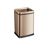 FGJsfhrDTU Poubelle à Couvercle, 12L/15L/18L/25 Cuisine Salle de Bains Toilettes en Acier Inoxydable, Grand Salon Couvert par la Maison, Bureau Simple