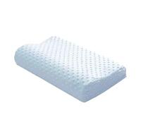 FGUJSUR Oreiller Latex Oreiller en Mousse à mémoire de Forme Space Wave for Adulte, Cou, étudiant, Simple, Rebond Lent, Noyau Fibres, Confort, Sommeil, Soins santé, orthopédique(Blue)