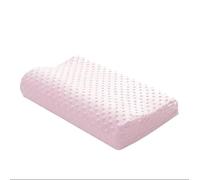 FGUJSUR Oreiller Latex Oreiller en Mousse à mémoire de Forme Space Wave for Adulte, Cou, étudiant, Simple, Rebond Lent, Noyau Fibres, Confort, Sommeil, Soins santé, orthopédique(Pink)