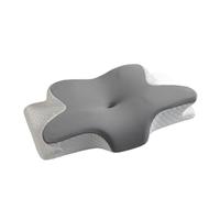 FGUJSUR Oreiller Latex Sunmmer Oreiller à mémoire de Sommeil Froid Rebond Lent Coton Cou Papillon Cervical(Light Gray)