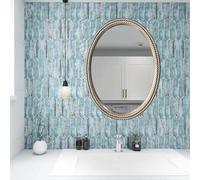 FGXHHS Miroir de courtoisie Ovale élégant avec Cadre sculpté pour Salle de Bain, Chambre, entrée ou Commode