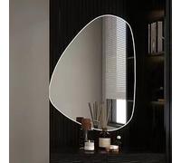 FGXHHS Miroir Mural asymétrique sans Cadre, Grand Miroir décoratif Mural en Verre HD pour Salle de Bain, Salon, Chambre, entrée, 39 x 53 cm / 15,4 x 20,9 Pouces