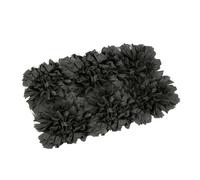 FHE Groupe Soie Tapis de Bain, Coton, Noir, 30 by 20 inches