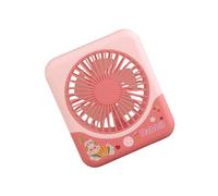 FHGSPQWM Ventilateur de bureau portable léger avec veilleuse, 3 vitesses réglables, refroidissement personnel, facile à utiliser, silencieux, rechargeable