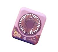FHGSPQWM Ventilateur de bureau portable léger avec veilleuse, 3 vitesses réglables, refroidissement personnel, facile à utiliser, silencieux, rechargeable